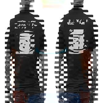 豆腐メンタル おもしろ 筆文字 メンズ おもしろ おもしろ服 オリジナルグッズ 文字 メンズTシャツ バックプリント - Kawaiitshirt