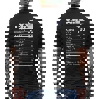 豆腐栄養成分 おもしろ食品 ビーガン ベジタリアンプロテイン メンズTシャツ バックプリント - Kawaiitshirt