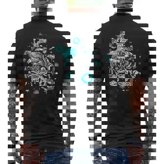 象のギフト タイアート 幸運のタイ ビンテージグラフィック メンズTシャツ バックプリント - Kawaiitshirt