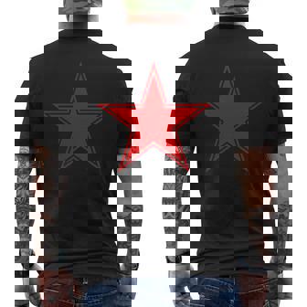 赤い星 T シャツ メンズTシャツ バックプリント - Kawaiitshirt