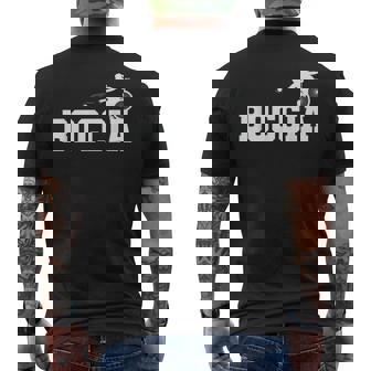 車椅子のボッチャ メンズTシャツ バックプリント - Kawaiitshirt