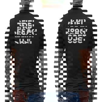 退職研究科 メンズTシャツ バックプリント - Kawaiitshirt