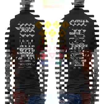 道路標識、警告標識 メンズTシャツ バックプリント - Kawaiitshirt