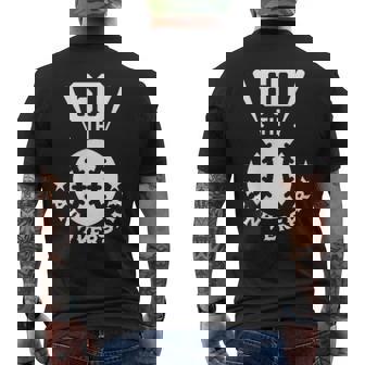 還暦祝い＆野球ファン向けプレゼント ワンポイント ゼッケン60 かっこいい【両面プリント】 メンズTシャツ バックプリント - Kawaiitshirt