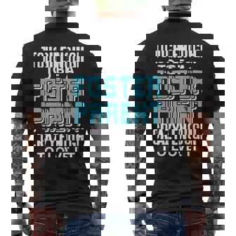 里親になるには十分な強さと情熱 メンズTシャツ バックプリント - Kawaiitshirt