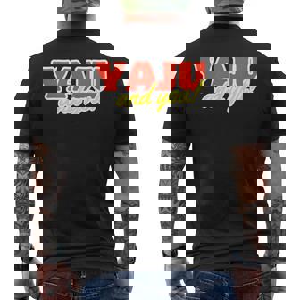 野獣先輩 真夏の夜の淫夢 田所浩二 淫ミュ Yaju&U メンズTシャツ バックプリント - Kawaiitshirt