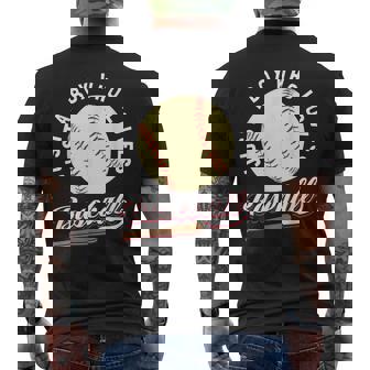 野球選手が大好きな少年 男の子向けギフト メンズTシャツ バックプリント - Kawaiitshirt