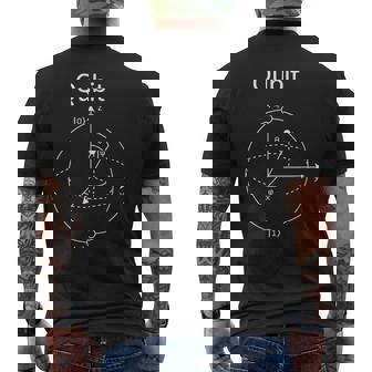 量子ビット量子ビット メンズTシャツ バックプリント - Kawaiitshirt