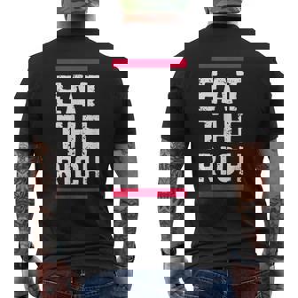 金持ちを食べろ メンズTシャツ バックプリント - Kawaiitshirt