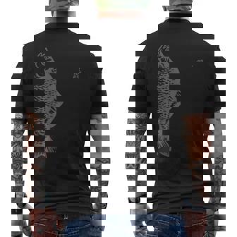 釣 ヘラブナ 箆鮒 ヘラブナグッズ メンズTシャツ バックプリント - Kawaiitshirt