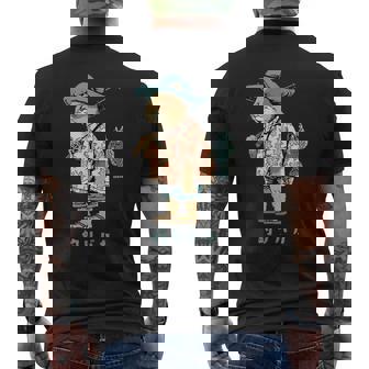 釣りバカ 釣り 猫 釣りおじさん 釣りガール 釣りボーイ 釣り好き かわいい おしゃれ おもしろ イラスト メンズTシャツ バックプリント - Kawaiitshirt