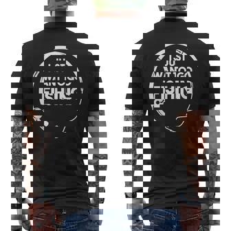 釣り好き 釣りに行きたい 釣り好きな人へのプレゼント 面白い 釣り 趣味 ギフト キャンプ 漁師 メンズTシャツ バックプリント - Kawaiitshirt