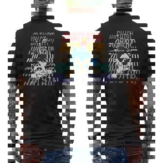 鉄腕アトム レトロ 飛ぶアトム Ctezuka Productions メンズTシャツ バックプリント - Kawaiitshirt