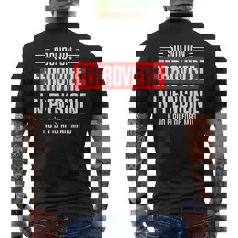 鉄道退職の引用 メンズTシャツ バックプリント - Kawaiitshirt