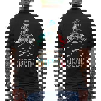 銃剣道 柔剣道 日本武道 メンズTシャツ バックプリント - Kawaiitshirt