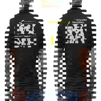 鍵屋ロックピッキングプロフェッショナルロックスミス メンズTシャツ バックプリント - Kawaiitshirt