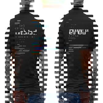 開発者 Hello World メンズTシャツ バックプリント - Kawaiitshirt