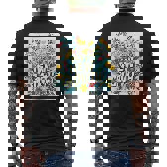 開花した外観のためのかなり新しい成長スタイル メンズTシャツ バックプリント - Kawaiitshirt