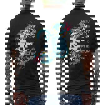 陰陽太極拳ドラゴンデザイン 瞑想用 太極拳 メンズTシャツ バックプリント - Kawaiitshirt