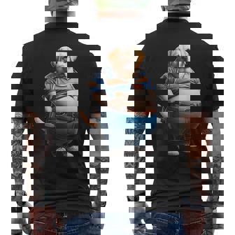 陽気なチャンキーラブラドールレトリバーtシャツ 太った犬愛好家向け メンズTシャツ バックプリント - Kawaiitshirt