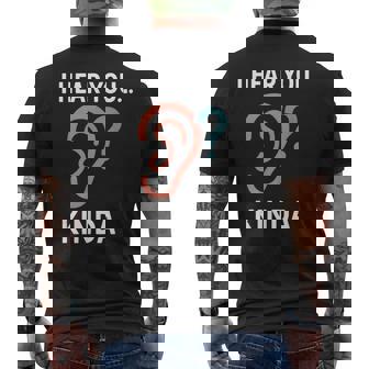 難聴啓発聴覚障害者文化asl学生cochlear メンズTシャツ バックプリント - Kawaiitshirt