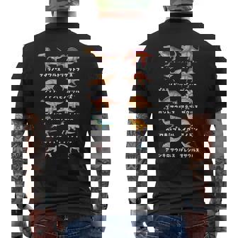 面白tシャツ 恐竜 イラスト ティラノサウルス 子供 おもしろ グッズ 服 ネタ メンズ オリジナル キッズ 恐竜の種類 メンズTシャツ バックプリント - Kawaiitshirt