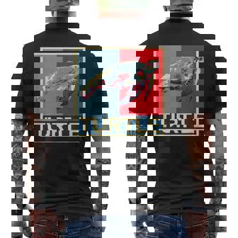 面白tシャツ 海 カメ 亀 おもしろ かわいい グッズ 服 ネタ メンズ オリジナル 夏 メンズTシャツ バックプリント - Kawaiitshirt