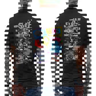 面白い80年代レトロtシャツ 1980年代パーティーギフト ターンテーブルカセット メンズTシャツ バックプリント - Kawaiitshirt