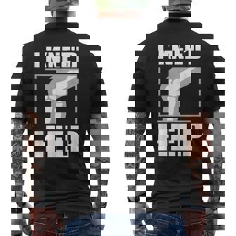 面白いacl膝手術 I Kneed Help 膝半月板ギフト メンズTシャツ バックプリント - Kawaiitshirt