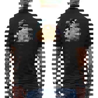 面白いtシャツ カピバラ メンズ げっ歯類 グッズ かわいい おもしろ 面白い 服 ネタ 動物 メンズTシャツ バックプリント - Kawaiitshirt