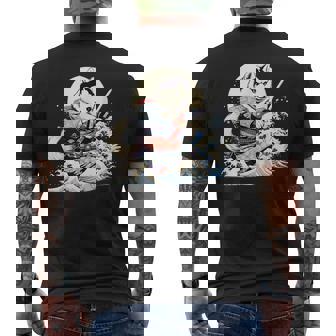 面白いtシャツ シベリアンハスキー 浮世絵 イヌ わんこ メンズ 犬好き グッズ おもしろ 面白い 服 ネタ メンズTシャツ バックプリント - Kawaiitshirt