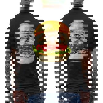 面白いtシャツ シーズー 犬 ハンバーガー メンズ 犬好き グッズ かわいい おもしろ 面白い 服 ネタ メンズTシャツ バックプリント - Kawaiitshirt