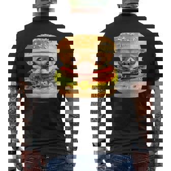 面白いtシャツ チワワ 犬 イヌ ハンバーガー メンズ 犬好き グッズ かわいい おもしろ 面白い 服 ネタ メンズTシャツ バックプリント - Kawaiitshirt