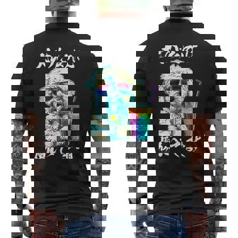 面白いtシャツ ビションフリーゼ イヌ わんこ メンズ 犬好き グッズ おもしろ 面白い 服 ネタ わんこ メンズTシャツ バックプリント - Kawaiitshirt