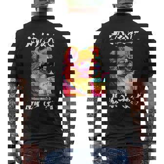 面白いtシャツ ポメラニアン イヌ わんこ メンズ 犬好き グッズ おもしろ 面白い 服 ネタ わんこ メンズTシャツ バックプリント - Kawaiitshirt