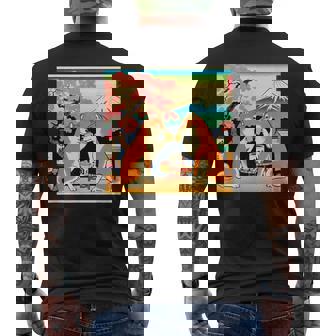 面白いtシャツ 柴犬 酒イヌ わんこ メンズ 犬好き グッズ かわいい おもしろ 面白い 服 ネタ 浮世絵 メンズTシャツ バックプリント - Kawaiitshirt