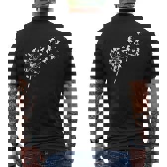 面白いtシャツ 猫 タンポポ ネコ メンズ 猫好き グッズ おもしろ 面白い 服 ネタ にゃんこ 猫の下僕 メンズTシャツ バックプリント - Kawaiitshirt