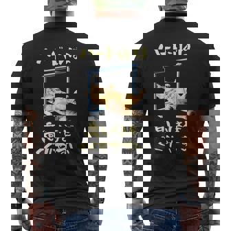 面白いtシャツ 猫 ネコ ハードル メンズ 猫好き グッズ おもしろ 面白い 服 ネタ にゃんこ メンズTシャツ バックプリント - Kawaiitshirt