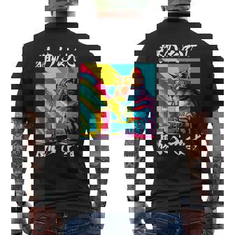 面白いtシャツ 猫 ネコ メンズ 猫好き グッズ おもしろ 面白い 服 ネタ にゃんこ 猫の下僕 メンズTシャツ バックプリント - Kawaiitshirt