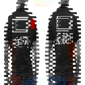 面白いtシャツ 看護師 電池残量 おもしろ 服 ネタ メンズ おもしろグッズ 大人 ウケ メンズTシャツ バックプリント - Kawaiitshirt