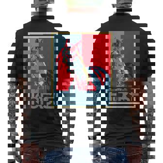 面白いtシャツ 馬 競馬 馬tシャツ レース 乗馬 ジョッキー 文字入り メンズ おもしろ 面白い メンズTシャツ バックプリント - Kawaiitshirt