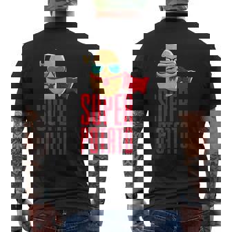 面白いかわいいスーパーポテトアニメ衣装グラフィックデザイン。 メンズTシャツ バックプリント - Kawaiitshirt