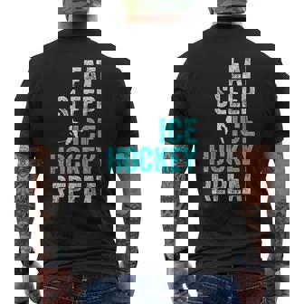 面白いアイスホッケーのシャツ アイスホッケー メンズTシャツ バックプリント - Kawaiitshirt