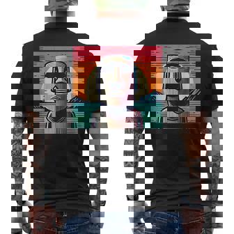 面白いイースター島像 レトロなモアイヘッドラパヌイv3 メンズTシャツ バックプリント - Kawaiitshirt
