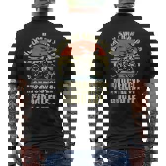 面白いオートバイの引用句 メンズ レディース オートバイ愛好家ライダー メンズTシャツ バックプリント - Kawaiitshirt