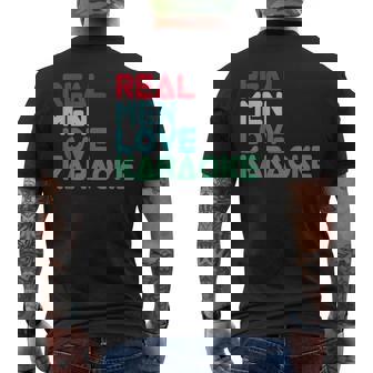 面白いカラオケ格言デザイン カラオケ バー カラオケ歌手 メンズTシャツ バックプリント - Kawaiitshirt