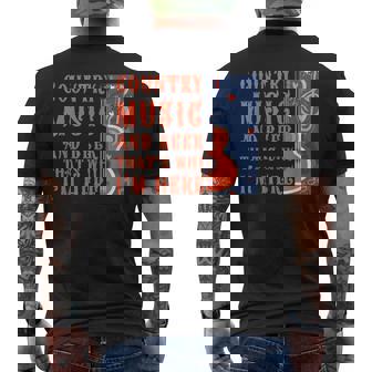 面白いカントリーミュージック&ビール音楽祭 アコースティックギター メンズTシャツ バックプリント - Kawaiitshirt