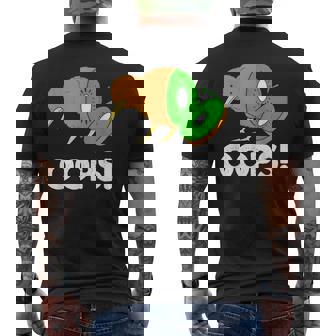 面白いキウイフルーツ キウイ鳥 メンズTシャツ バックプリント - Kawaiitshirt