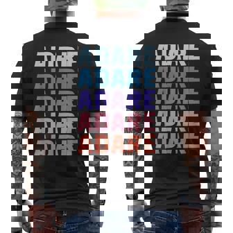 面白いギフトネーム Adare 名前入り メンズTシャツ バックプリント - Kawaiitshirt