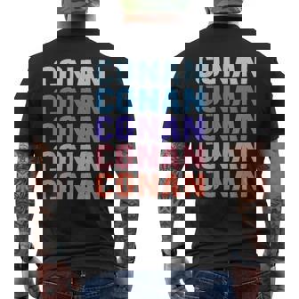 面白いギフト名 コナン 名入れ名 メンズTシャツ バックプリント - Kawaiitshirt